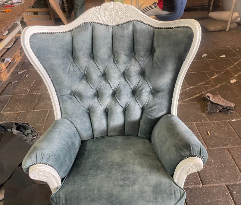 Fauteuil stofferen (5)